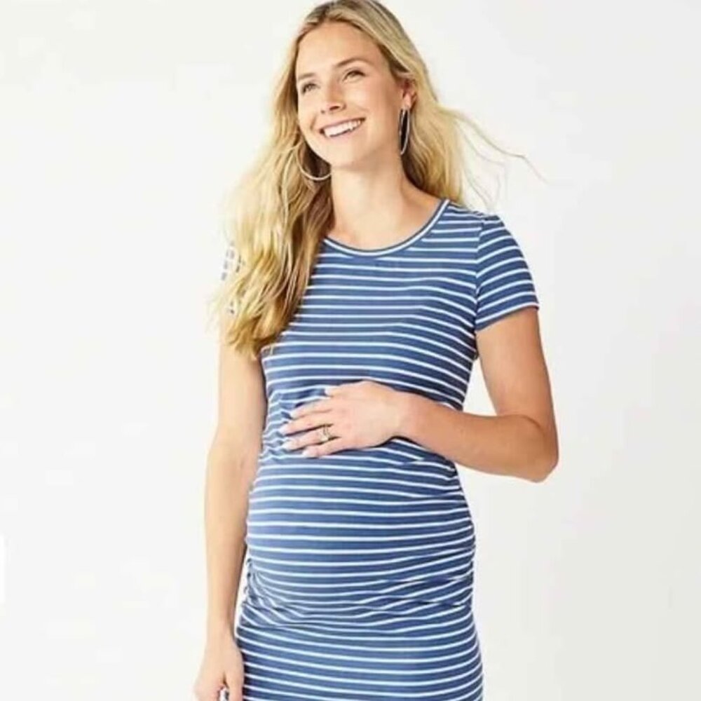 Sonoma striped maternity T-shirt dress